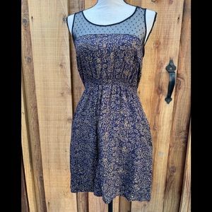 Anthropologie | Maeve Floral & Polka Dot Dress | Small